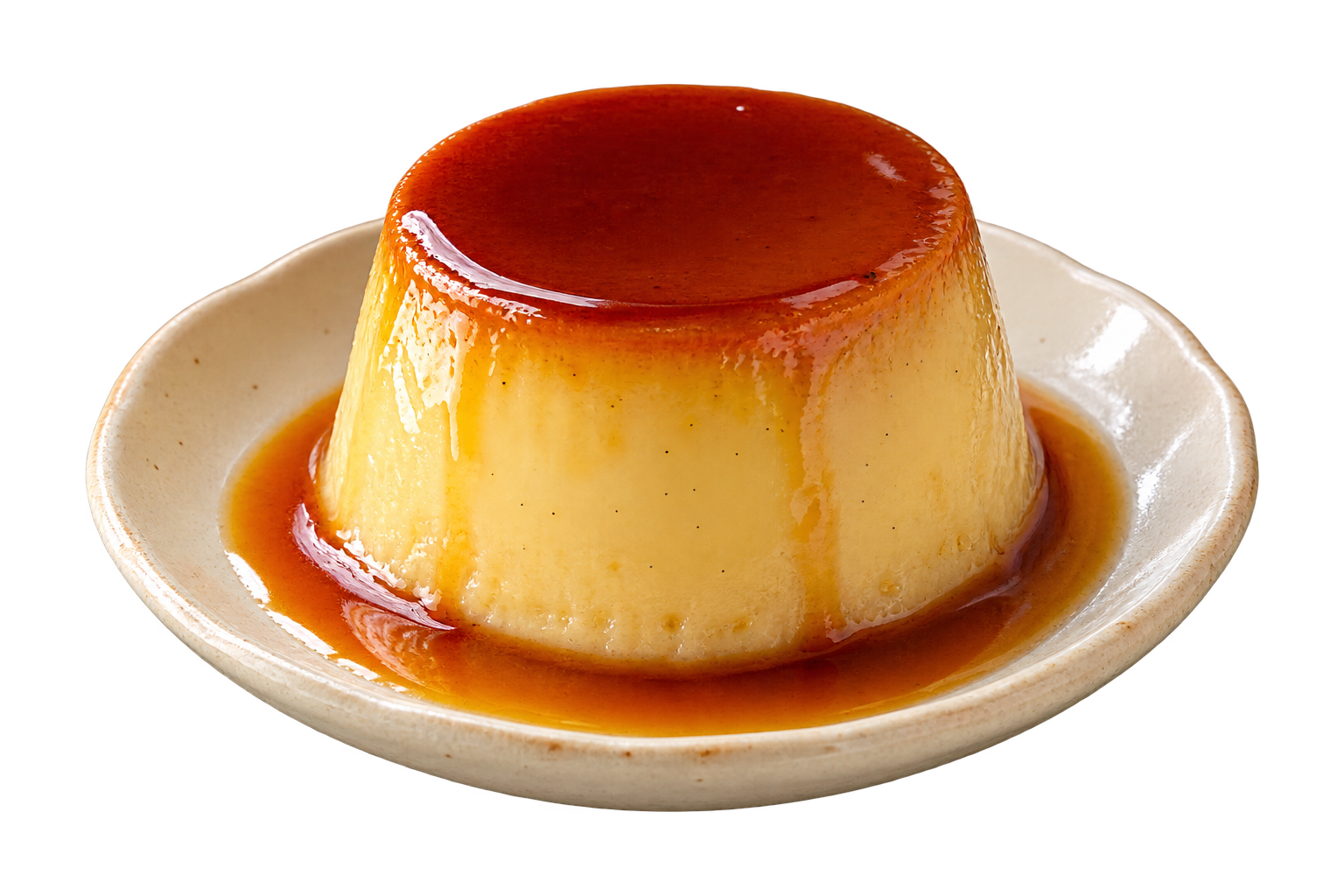一人分の小さなカラメルプリン